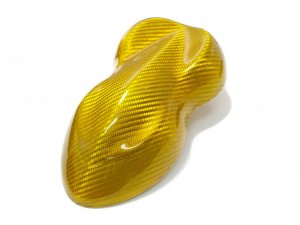 Alfa Romeo 4C Steering Wheel Trim - Carbon Fiber - Lower Trim Piece - Yellow Candy